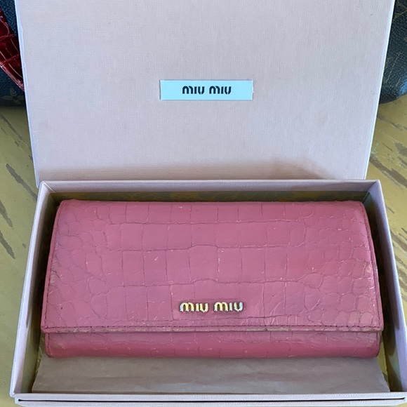 Miu Miu Handbags - Miu Miu Bifold Long Wallet